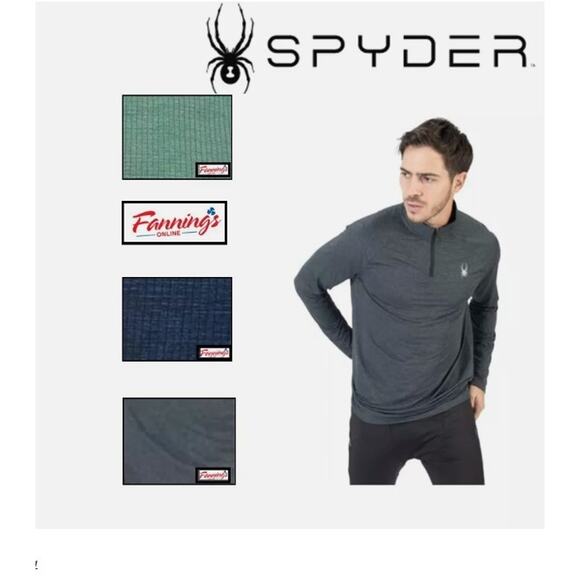 Spyder Active Men’s Performance ¼ Zip - XXL - Picture 1 of 3